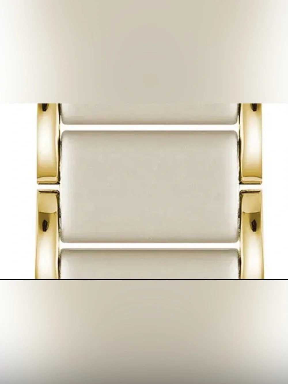 Anne Klein Smooth Rubber Center Links Compatible Apple Watch Band 38/40/41mm